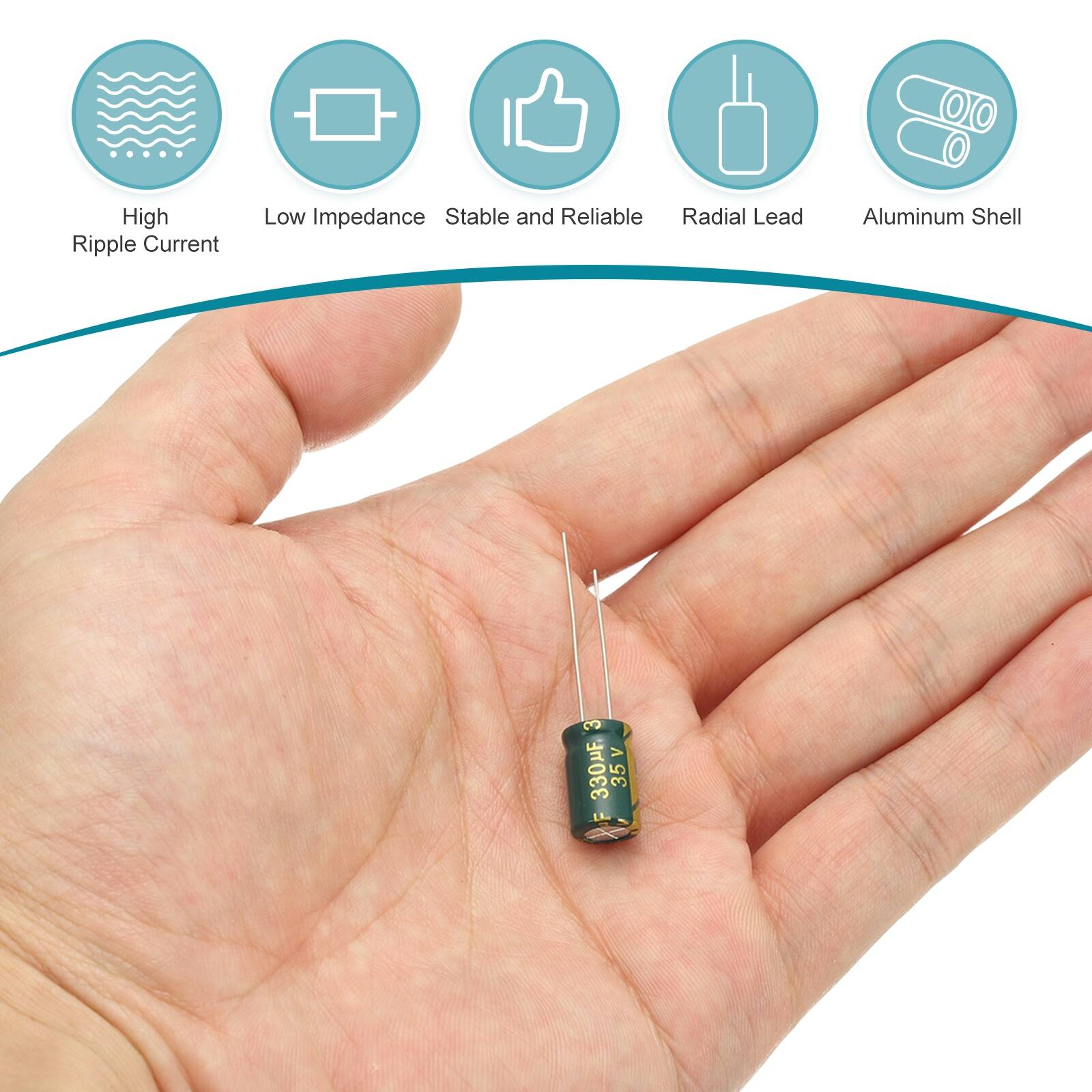 High Ripple Current Low Impedance Stable and Reliable Radial Lead Aluminum Shell 3 V 330mF 35 1L