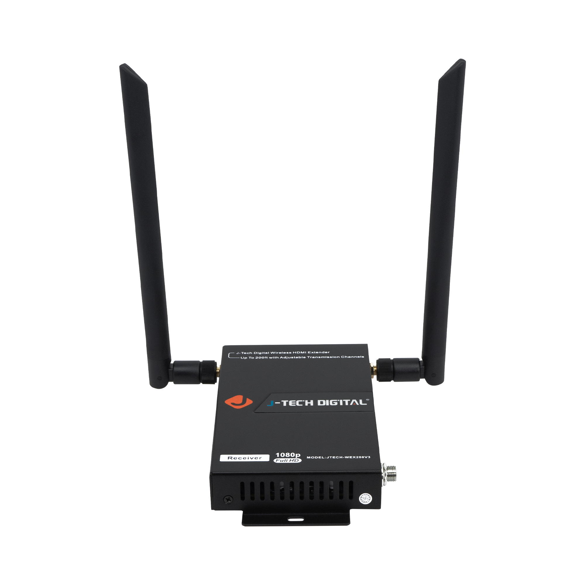 J-Tech Digital - 1080P 60Hz Wireless HDMI Extender (Receiver Only For JTD-611V3) - Black