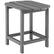 Angle. Costway - 18" Patio Adirondack Side Table Weather Resistant HDPE Garden - Gray.