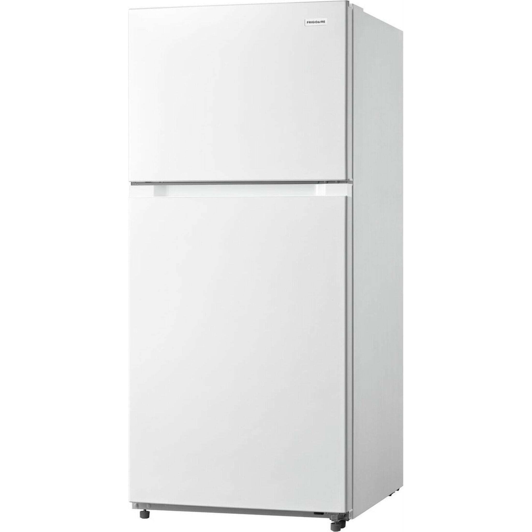 Angle. Frigidaire - 19 Cu. Ft. Garage Ready Top Freezer Refrigerator - White.