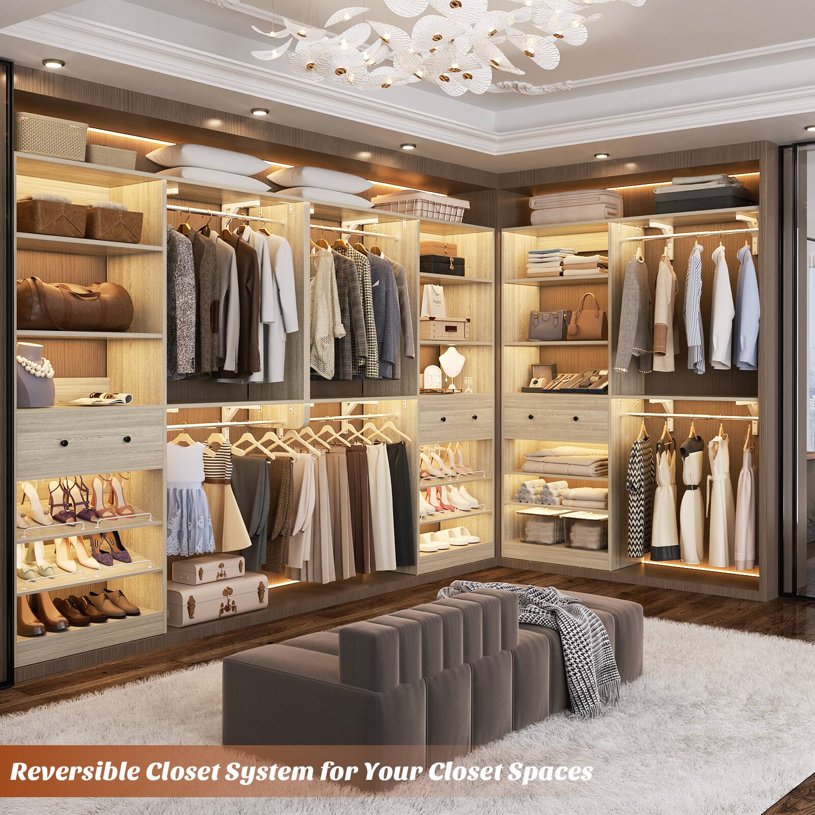 Reversible Closet System for Your Closet Spaces