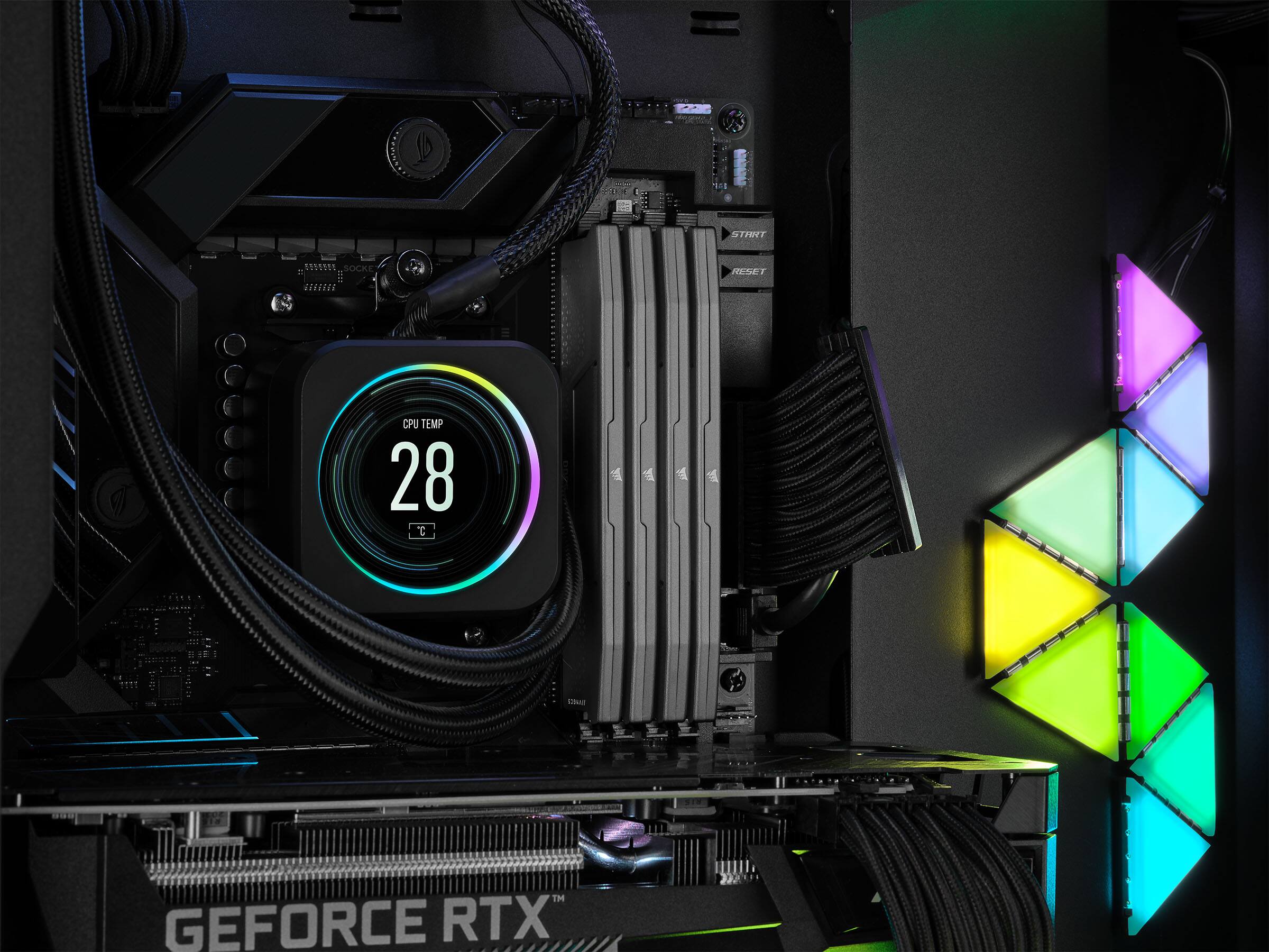 LW STHRT 68 SOCKE RLSET denaRde CPU TEMP 28°C UMI TM GEFORCE RTX