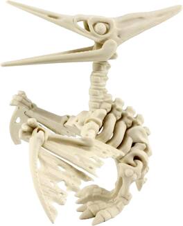 JuzToys - 3D Printed Skeleton Pteranodon, Prehistoric Collectible Articulating Dinosaur Figurine Desk Decoration by PowerTRC - White