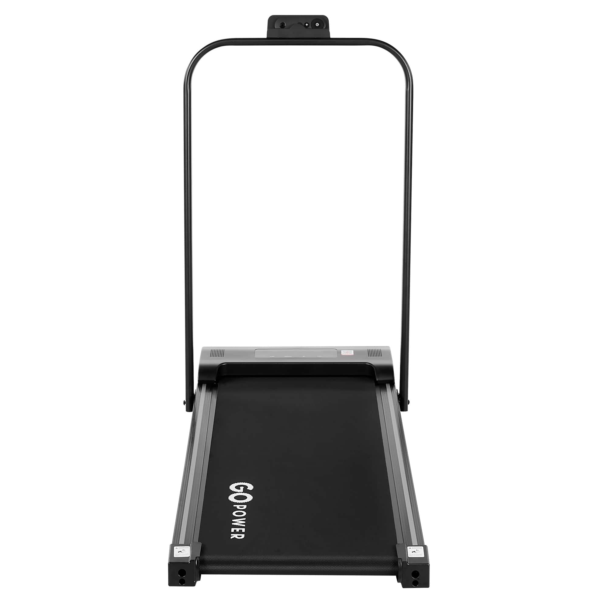 Alt View 6. GoPowerBike - GoPowerBike GoFit Walking Pad Treadmill | with Remote Control | 6 Mile Max Speed 2-in-1 - Black.