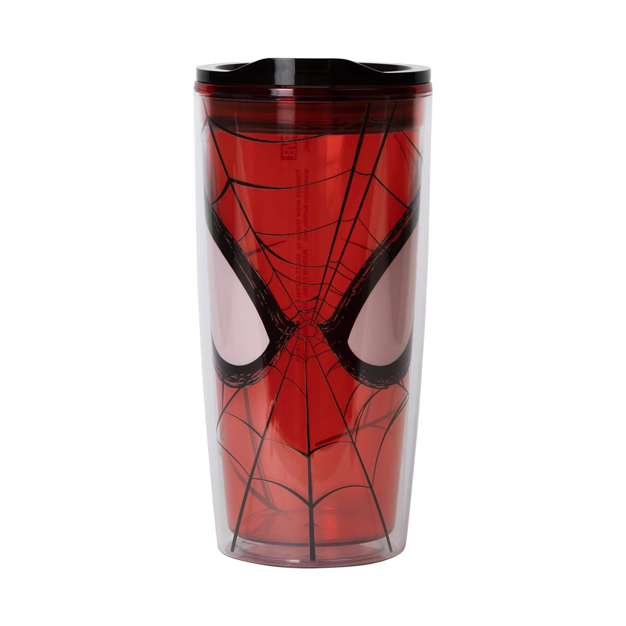Silver Buffalo - Marvel Spider-Man Face Plastic Travel Tumbler With Lid | Holds 20 Ounces - Multi-Colored price history on PriceWatchPro