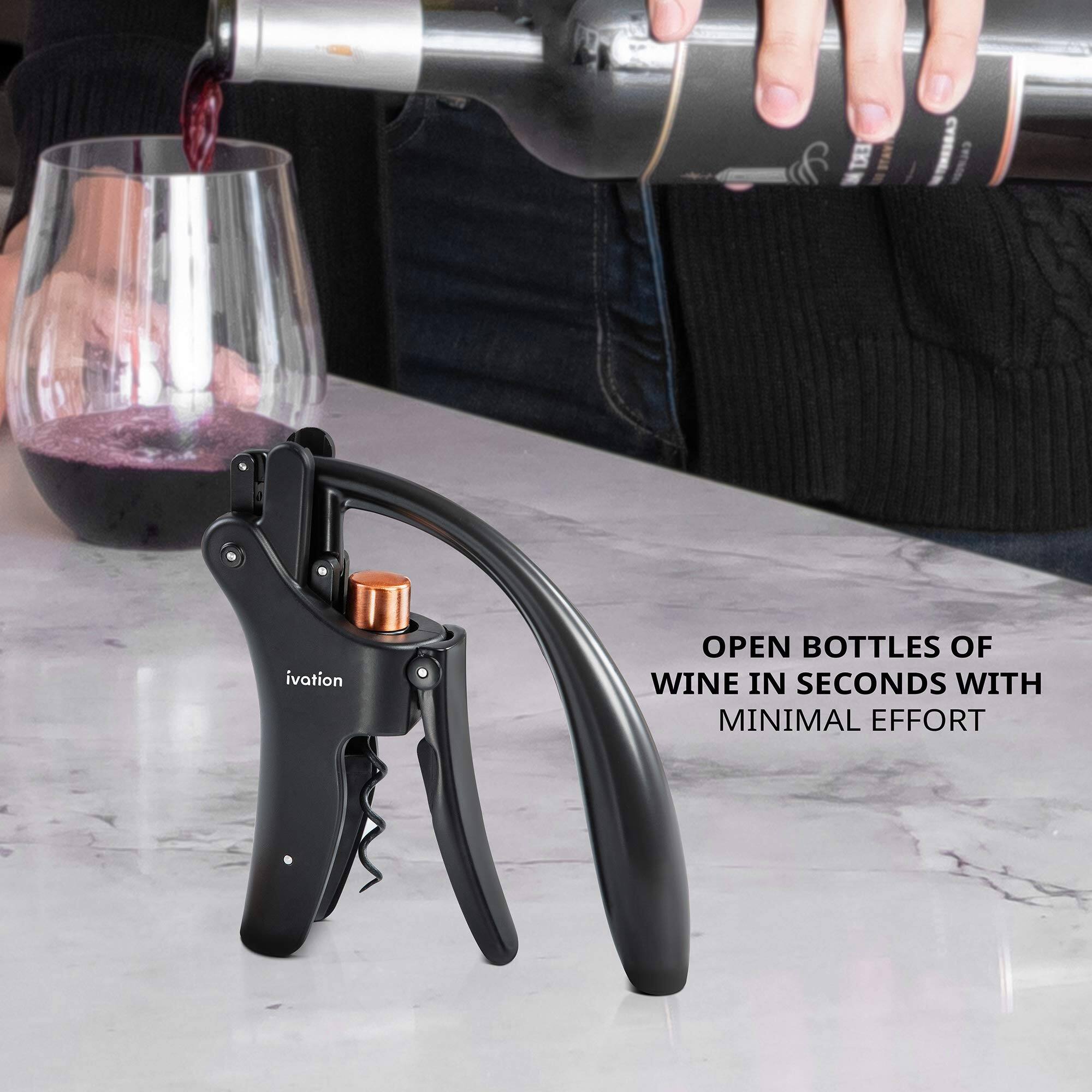 OPEN BOTTLES OF WINE IN SECONDS WITH MINIMAL EFFORT ivation