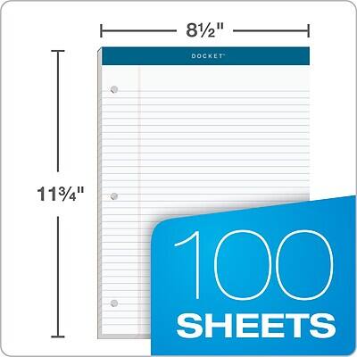 8 1/2" DOCKET  
11 3/4"  
100 SHEETS
