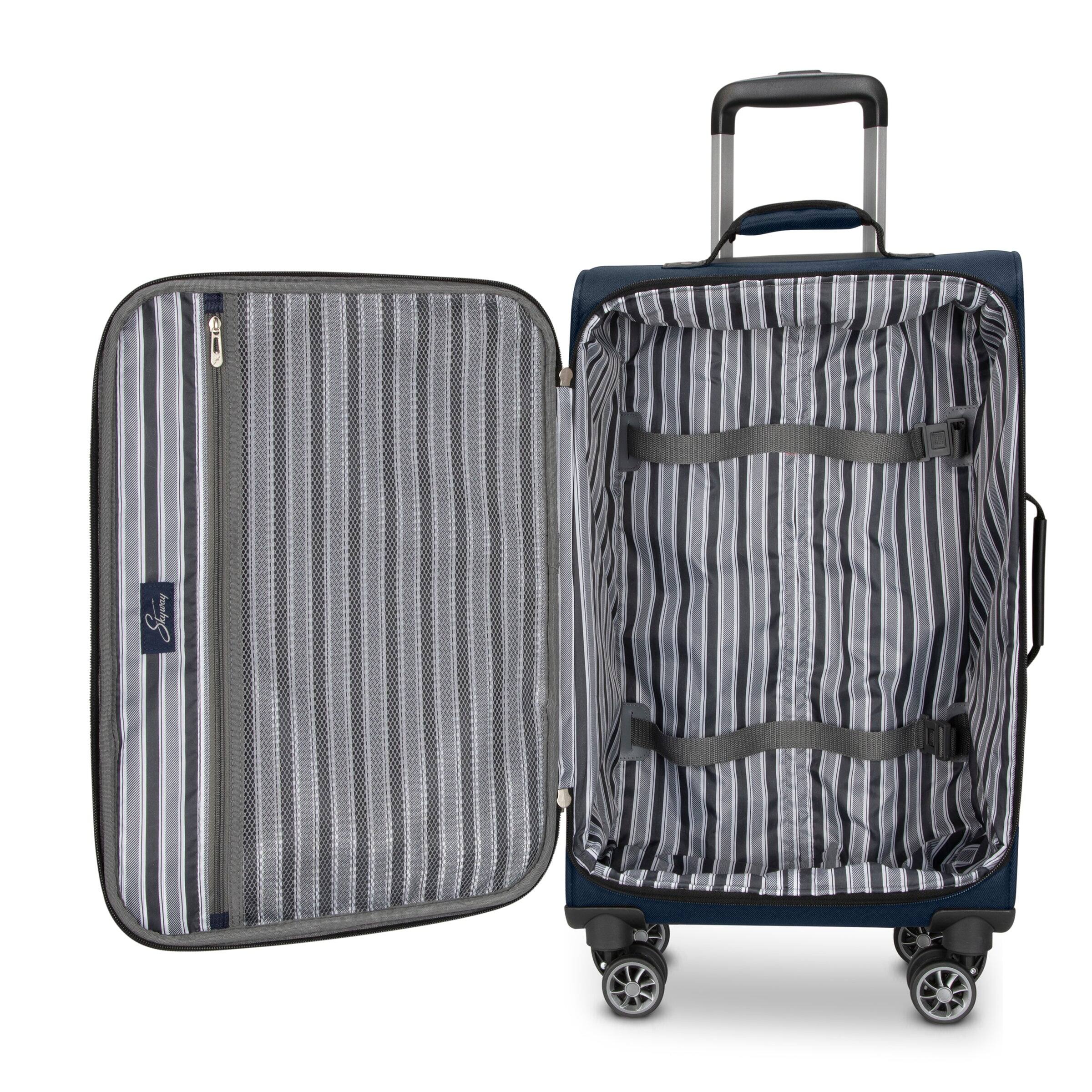 Left. Skyway - Epic Softside Carry-On, Surf Blue - Surf Blue.