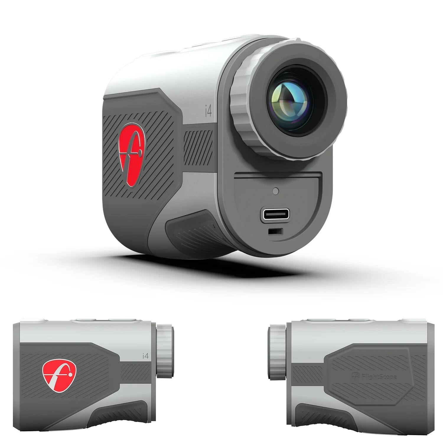 Angle. FlightScope - i4 Golf Laser Rangefinder with 6X Magnification and 1,000 Yard Range | Personalized Smart Gapping Club and Slope - Gray.