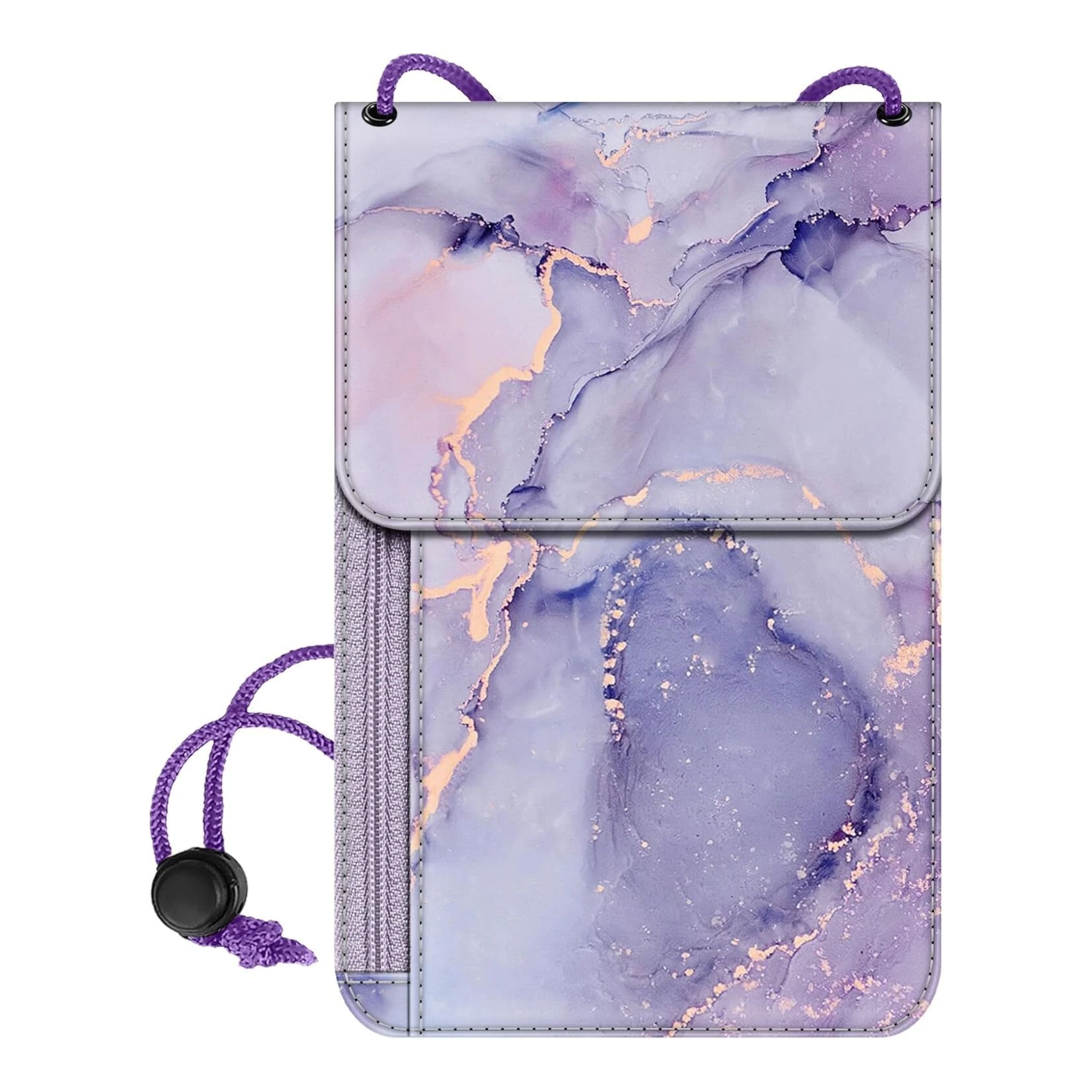 Kitcheniva - RFID Blocking Neck Wallet Passport Holder Organizer - Lilac Marble price history on PriceWatchPro