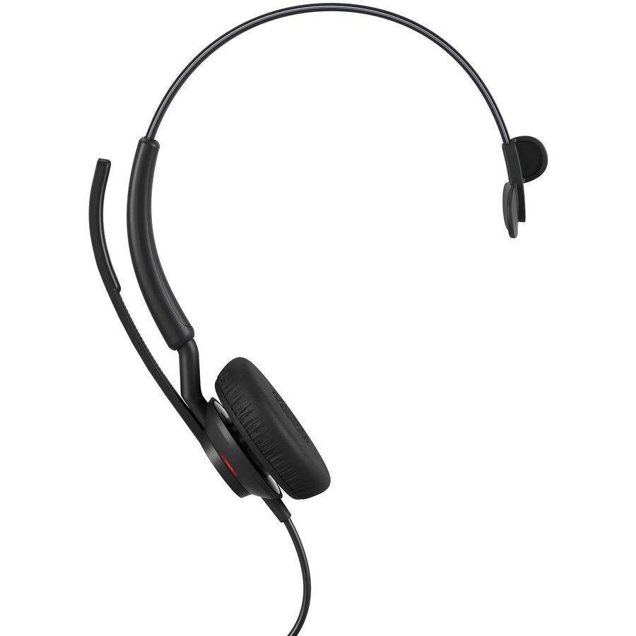 Alt View 3. Jabra - Jabra Engage 50 II Headset - Mono - USB Type A - Wired - 50 Hz to 20 kHz - On-ear - Monaural - Ear-cup - MEMS Technology - Red.