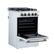 Alt View 3. Forno Appliances - Breno 2.3 Cu. Ft. Freestanding Gas Range with Antique Brass Accents - White.