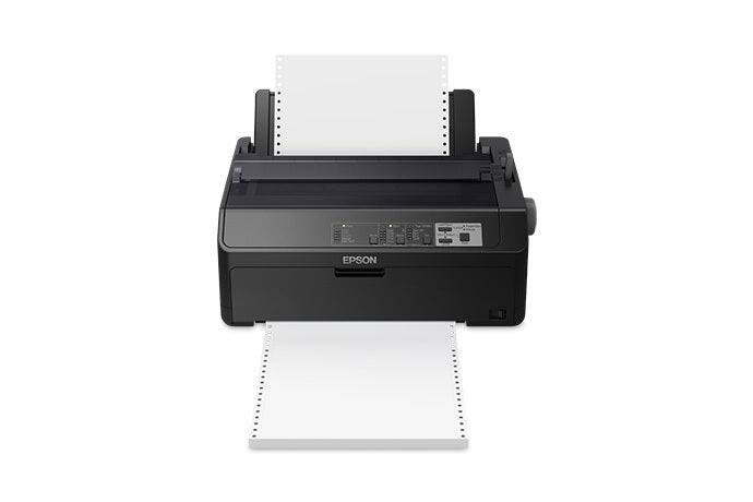 Left. Epson - FX-890II 9-pin Dot Matrix Printer - Monochrome - Energy Star - 738 cps Mono - 8.50" , 6.50" , 9.50" Width x 11" - Unknown.