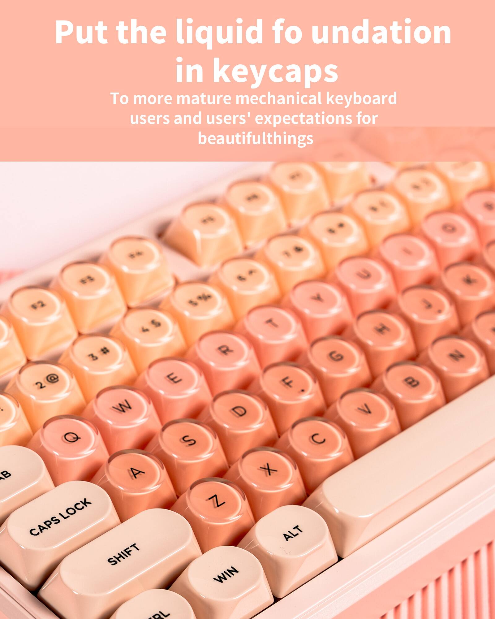 Put the liquid foundation in keycaps

To more mature mechanical keyboard users and users' expectations for beautiful things.