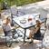 Alt View 6. Outsunny - Set of 4 Outdoor Wicker Dining Chairs, All-Weather Rattan Armchairs with Armrests, Steel Frame - Gray.