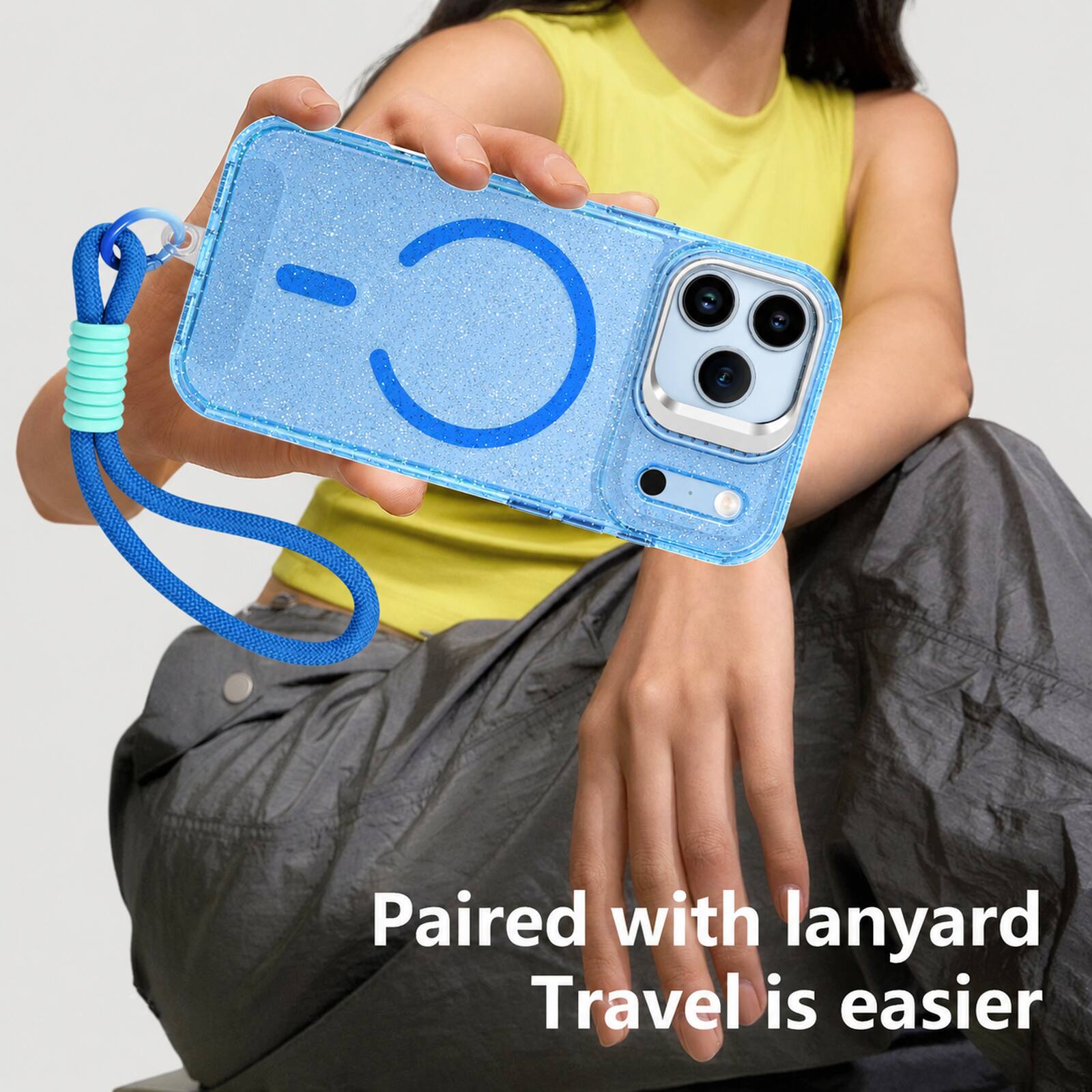 Paired with lanyard, travel is easier