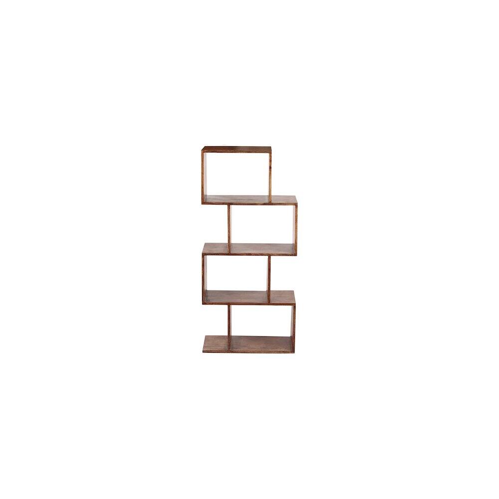 Back. Porter Designs - Portola Solid Acacia Wood Bookcase - Brown.