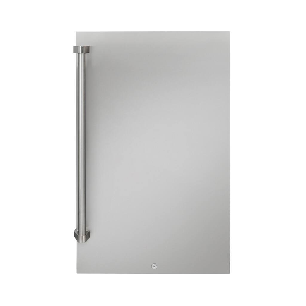 Front. Danby - 4.4 Cu. Ft. Outdoor Mini Fridge - Stainless Steel.