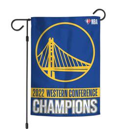 WinCraft - Golden State Warriors 2022 Western Conference Champions 12'' x 18'' Double-Sided Garden Flag - Multicolor