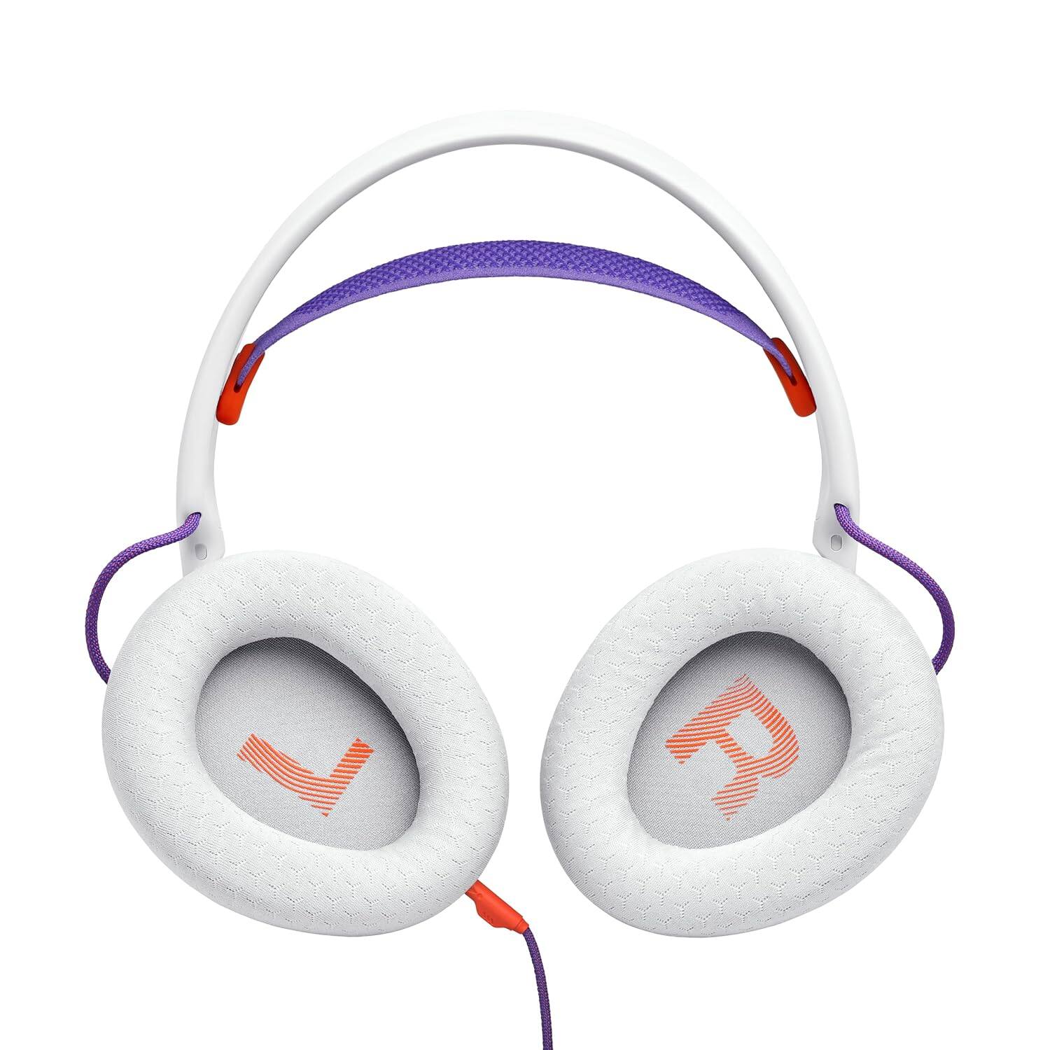 Alt View 3. JBL - JBL Quantum 250 Wired Gaming Headset - White.