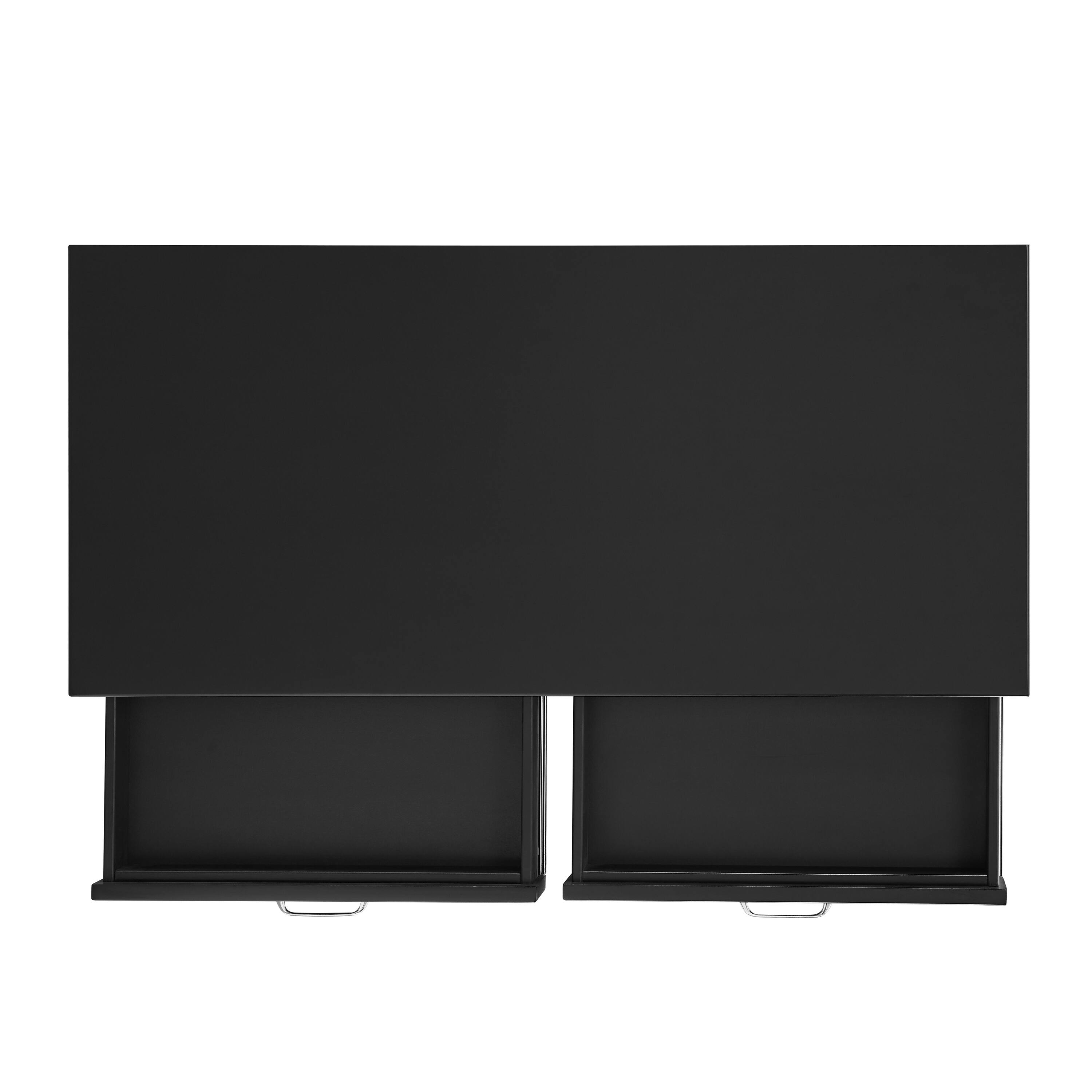 Alt View 15. Linon Home Décor - Pierce 2-Drawer Campaign-Style Desk - Black.