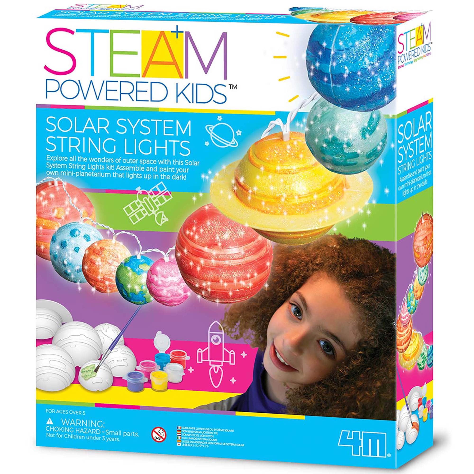 4M - 4M: STEAM Powered Kids: Solar System String Lights - Mini Planetarium