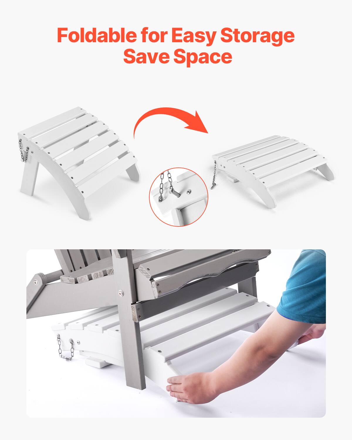 Foldable for Easy Storage  
Save Space