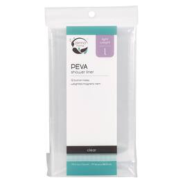 Zenna Home - 72 in. H X 70 in. W Solid Shower Curtain Liner PEVA - Clear