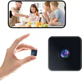 Cluzine - 2K Hidden Nanny Camera,Indoor WiFi Wireless Home Cam for Pet/Baby, HD Surveillance with Motion Detection & Night Vision