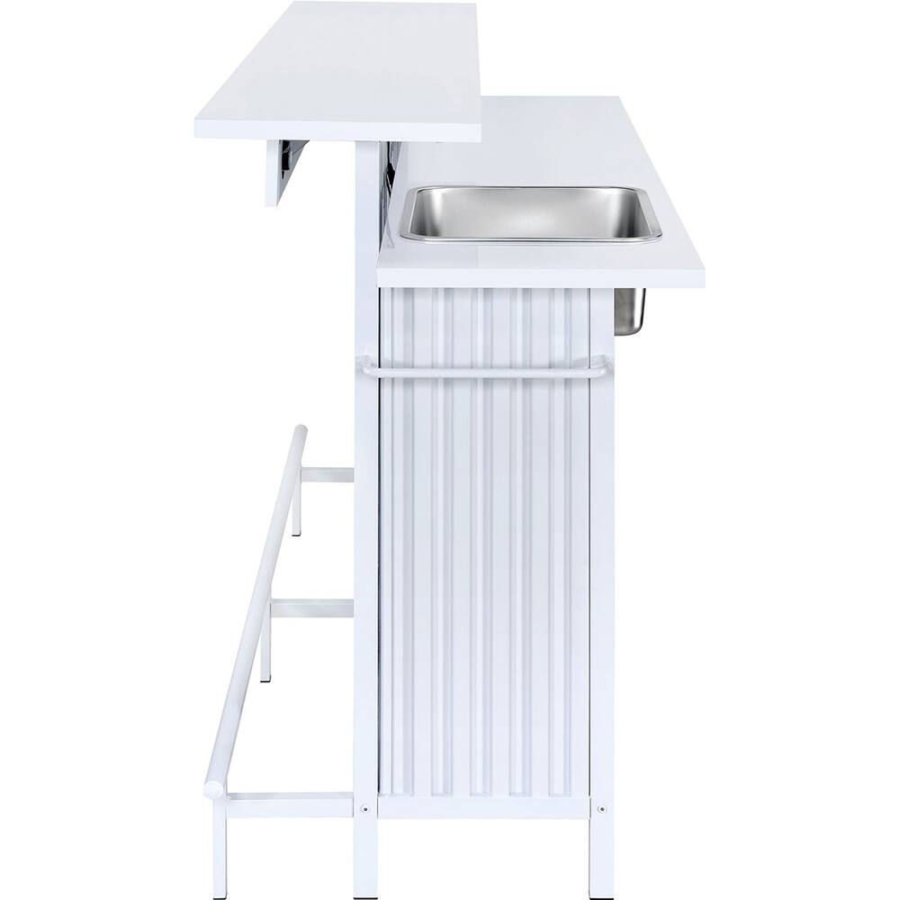 Angle. Elements - Leilani Bar Table - White.