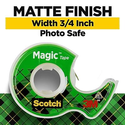 MATTE FINISH  
Width 3/4 Inch  
Photo Safe  

Magic Tape  
Scotch  
3M