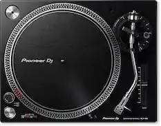 Front. Pioneer DJ - PLX-500 High-torque, direct drive turntable - Black.