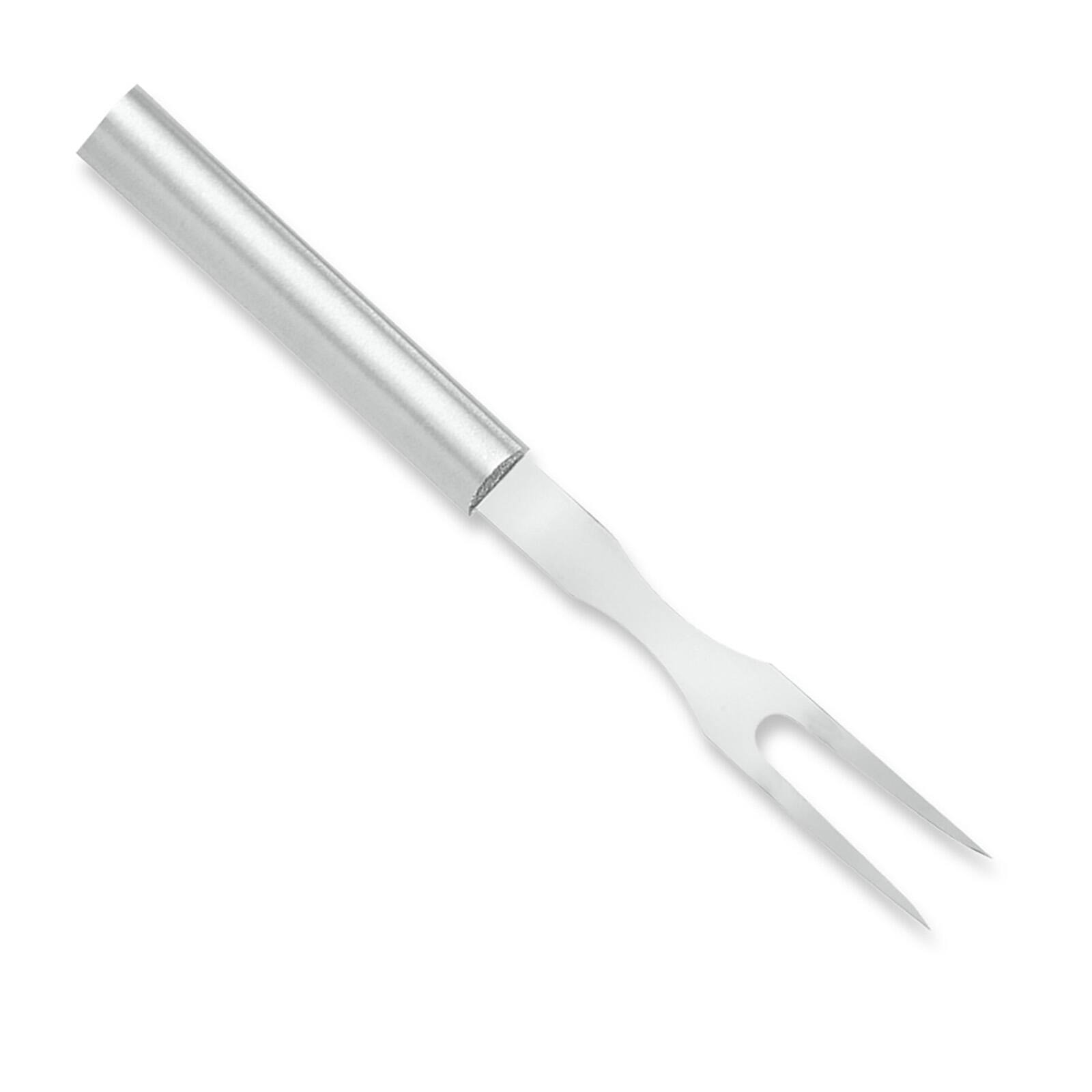Front. Rada - Cutlery 5.125-Inch Carving Fork, Aluminum Handle - Silver.