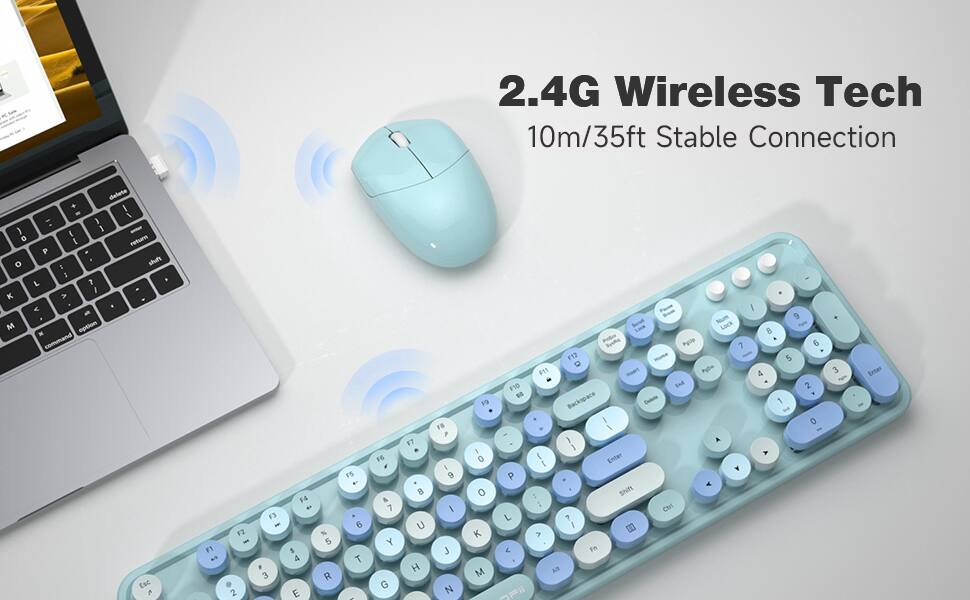 2.4G Wireless Tech  
10m/35ft Stable Connection