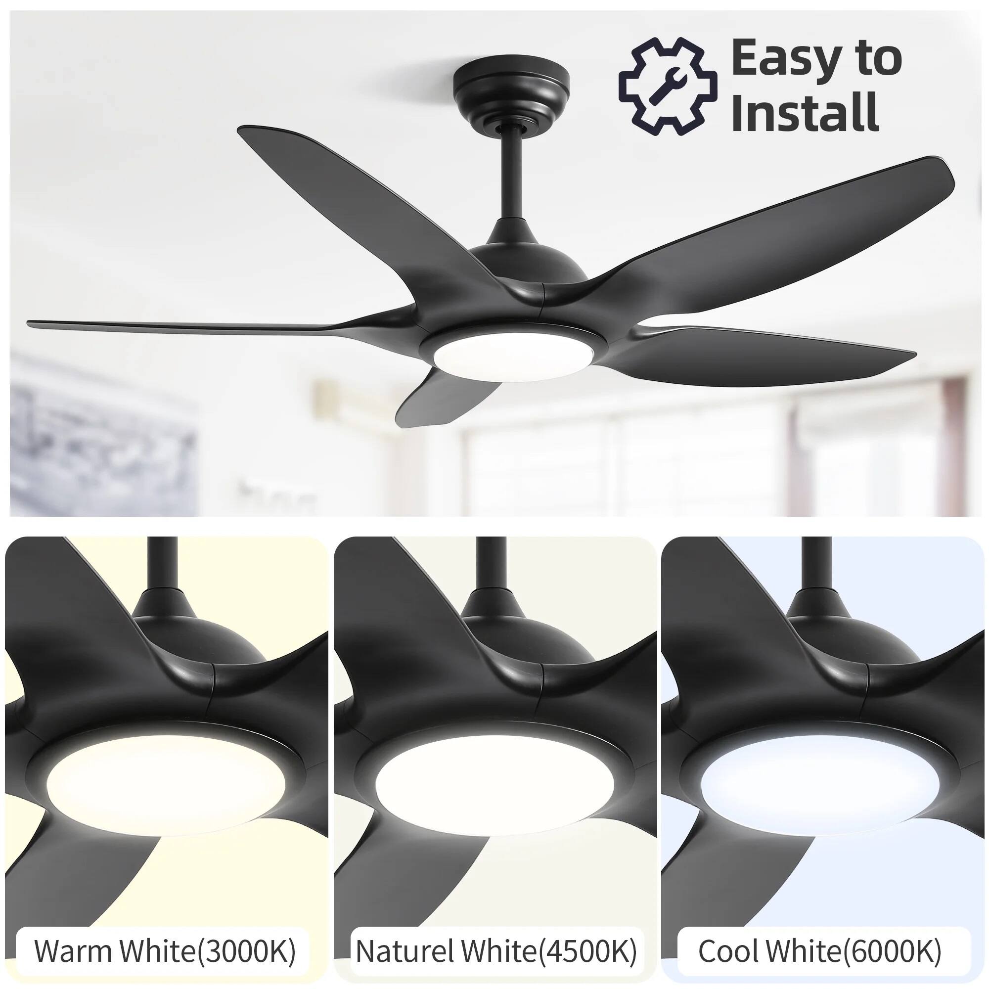 Easy to Install

Warm White (3000K)

Naturel White (4500K)

Cool White (6000K)