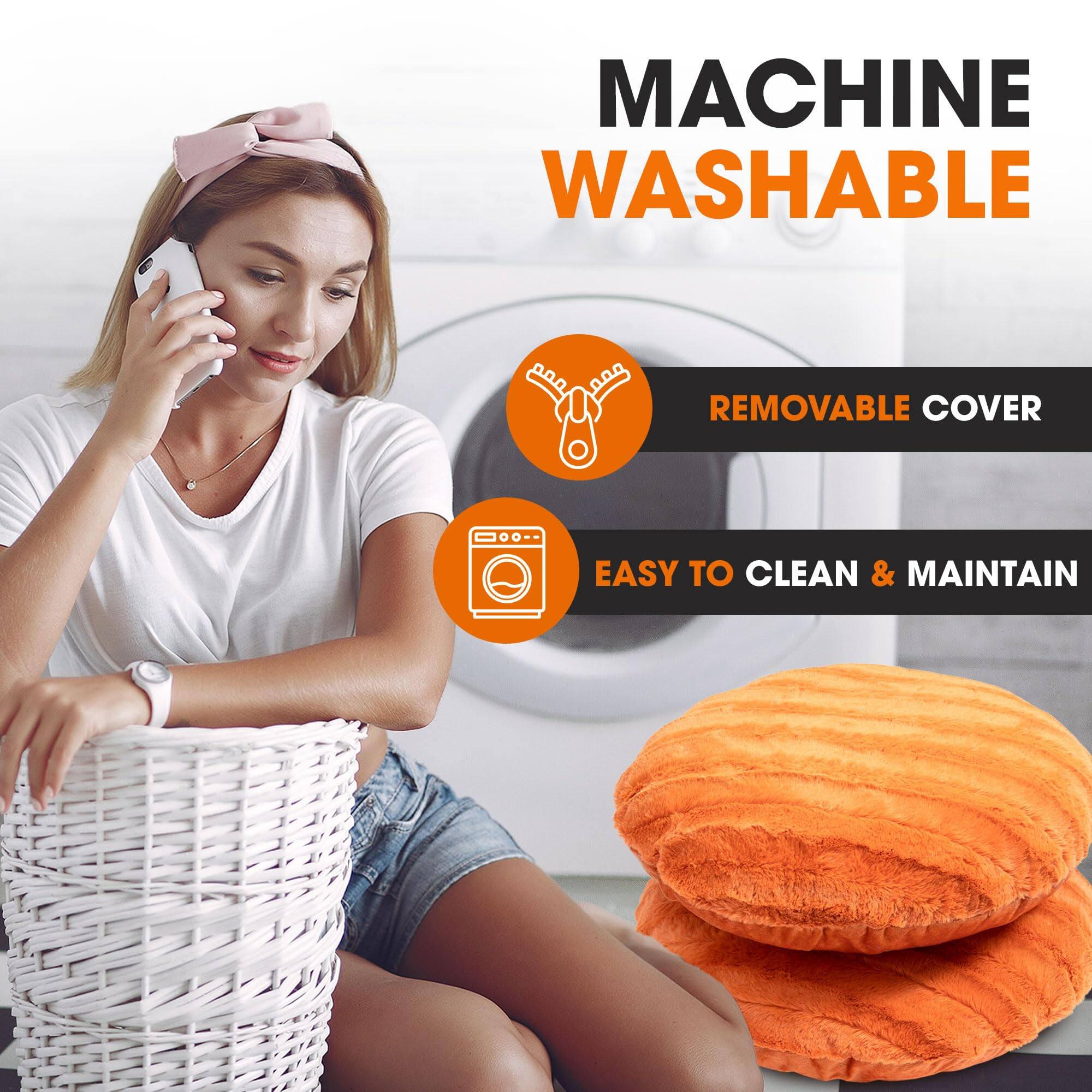 MACHINE WASHABLE  
REMOVABLE COVER  
EASY TO CLEAN & MAINTAIN