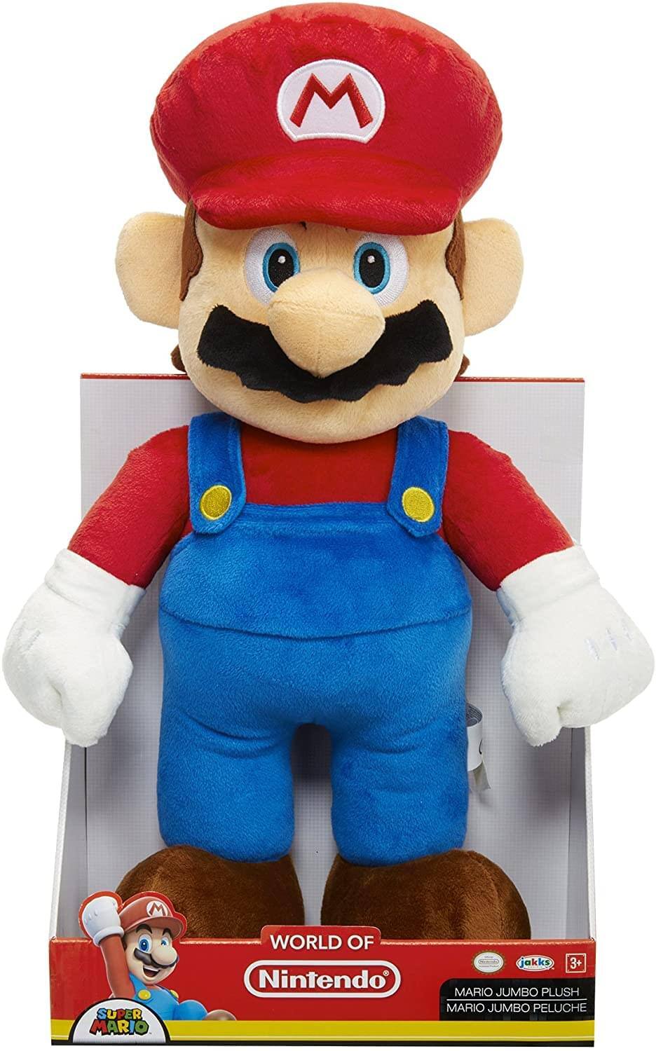 MARIO SUPER MARIO WORLD OF Nintendo  
jakks 3+  
MARIO JUMBO PLUSH  
MARIO JUMBO PELUCHE