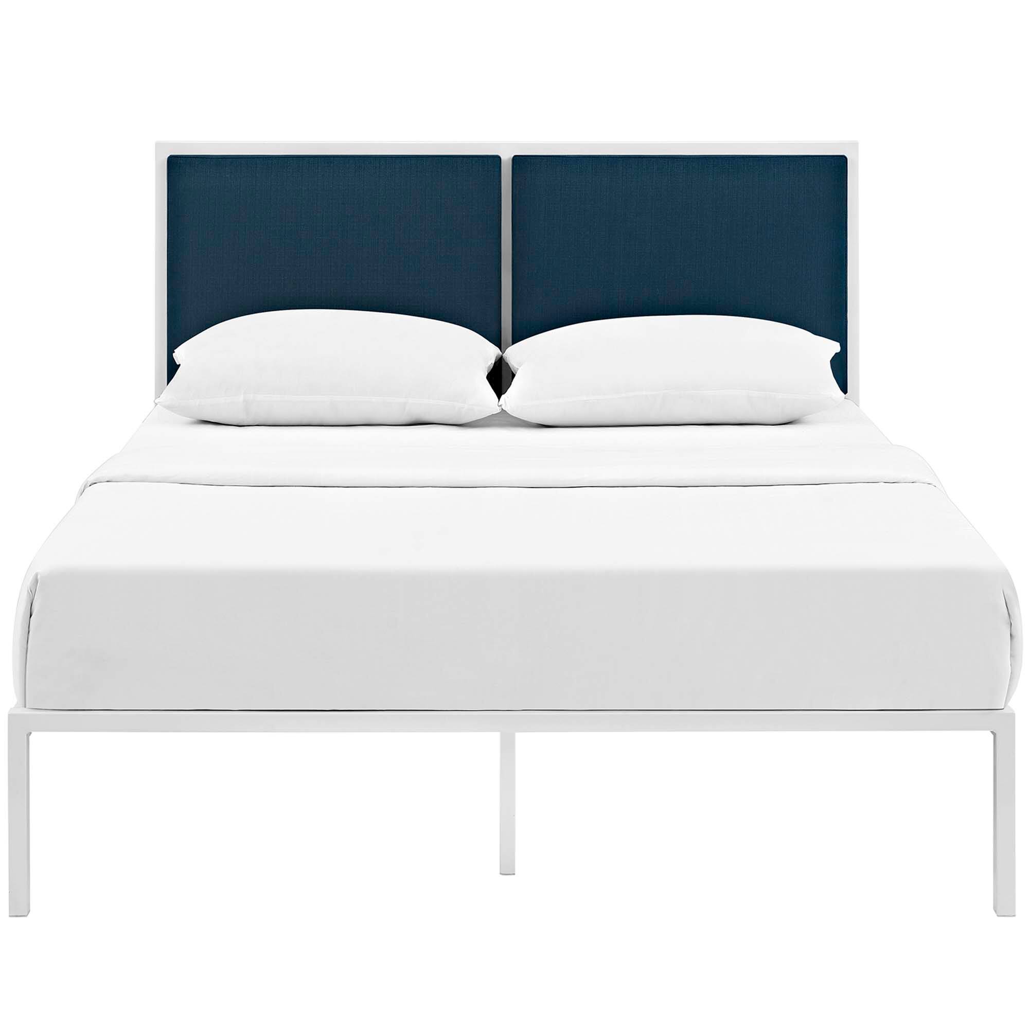Alt View 1. Modway - Elsie Queen Bed Frame - White.