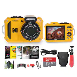 Kodak - PIXPRO WPZ2 Rugged Waterproof Dustproof Digital Vlogging Camera - Yellow