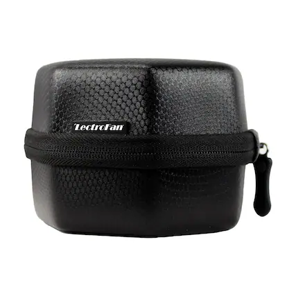Front. Adaptive Sound Technologies - LectroFan Travel Case - Travel Case for LectroFan Sleep Sound Machine - Lightweight EVA & Silicon Rubber - Zip Close.