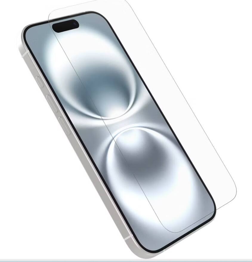 Front. OtterBox - Apple iPhone 15 & 16 Glass Series Screen Protector - Plastic - Clear.
