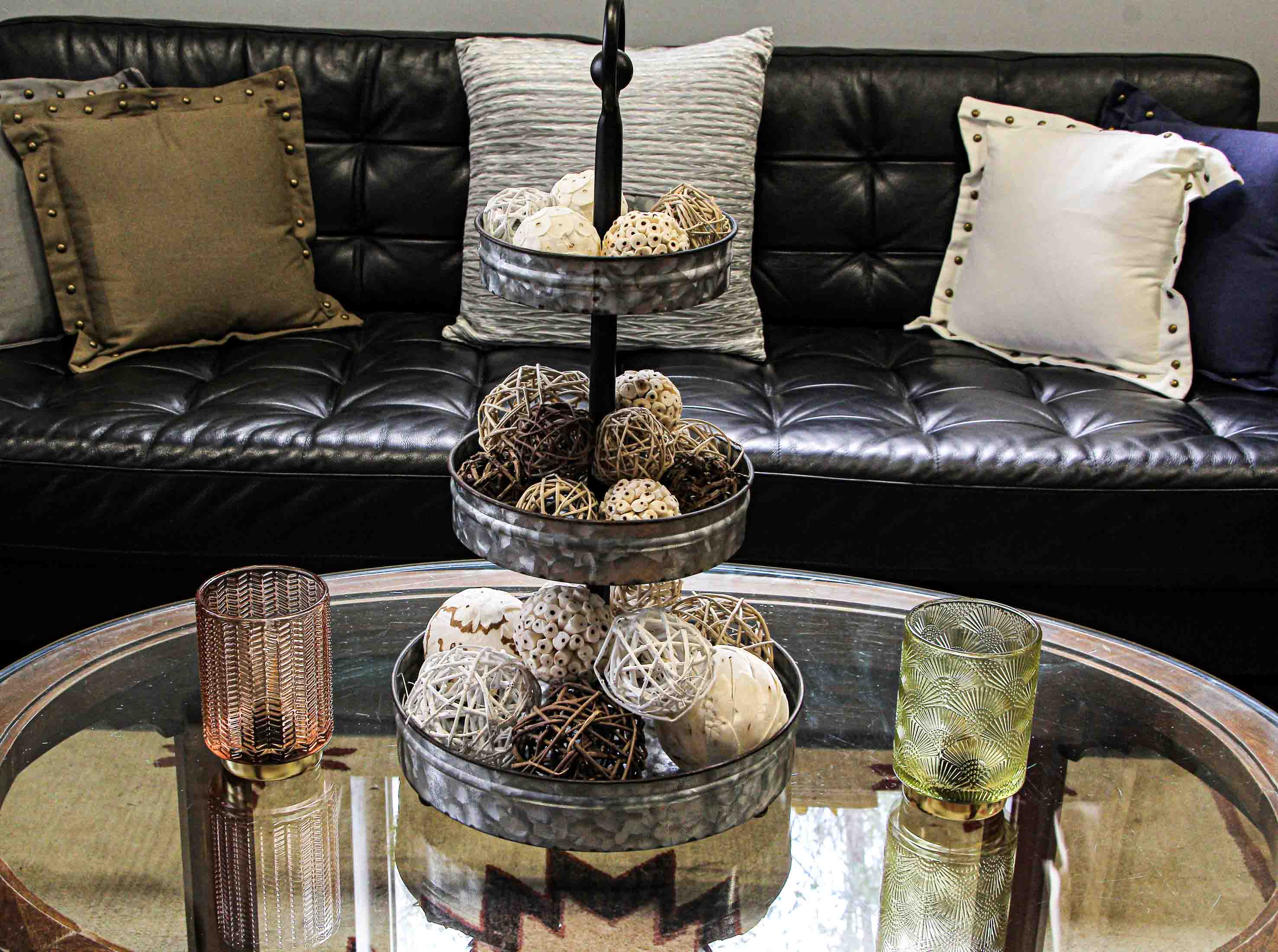 Alt View 4. Zeckos - 18 Pc. Exotic Dried Organic Decorative Spheres Natural Brown - Brown.