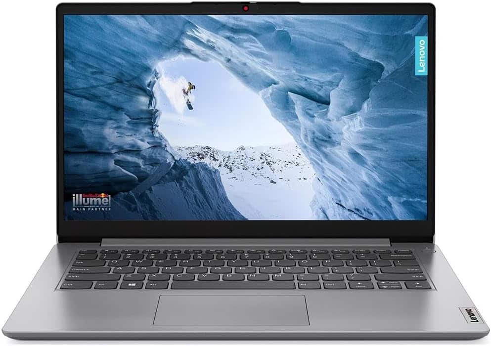 Lenovo - IdeaPad 1 14IAU7 14" FHD Laptop, Intel Core i3-1215U 1.2GHz, 8GB RAM, 256GB SSD, Windows 11 Home S Mode - Storm Grey