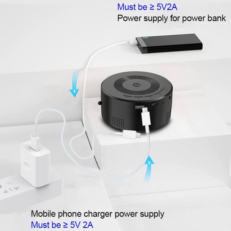 Must be ≥ 5V2A  
Power supply for power bank  

Mobile phone charger power supply  
Must be ≥ 5V 2A