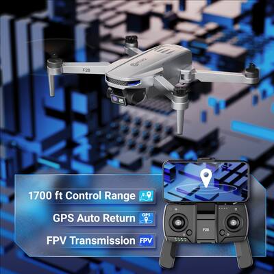 Contixo F28 GPS Drone with Remote Controller Silver F28 - Best Buy