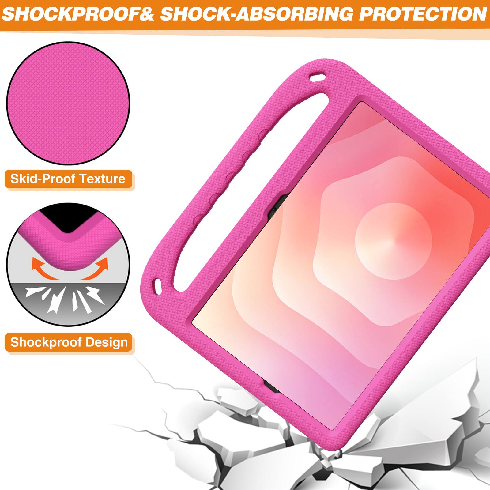 SHOCKPROOF & SHOCK-ABSORBING PROTECTION

Skid-Proof Texture

Shockproof Design