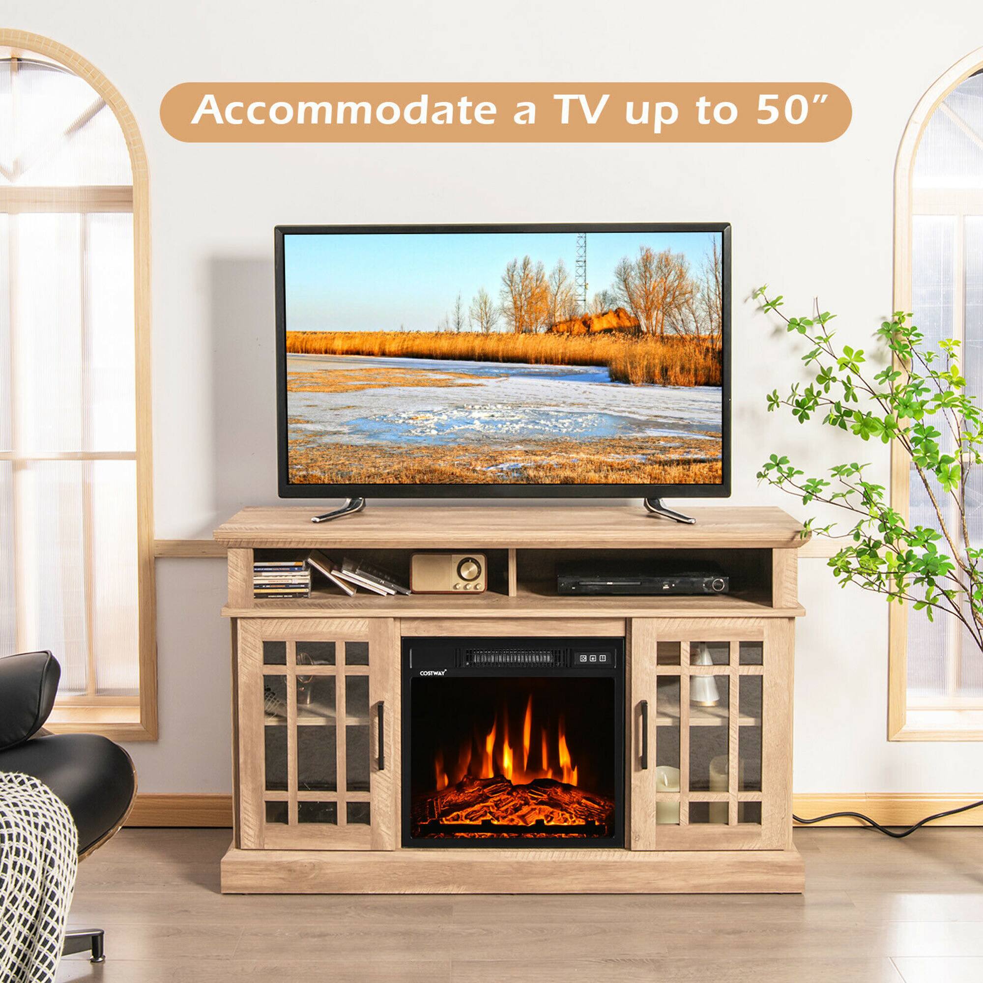 Accommodate a TV up to 50"