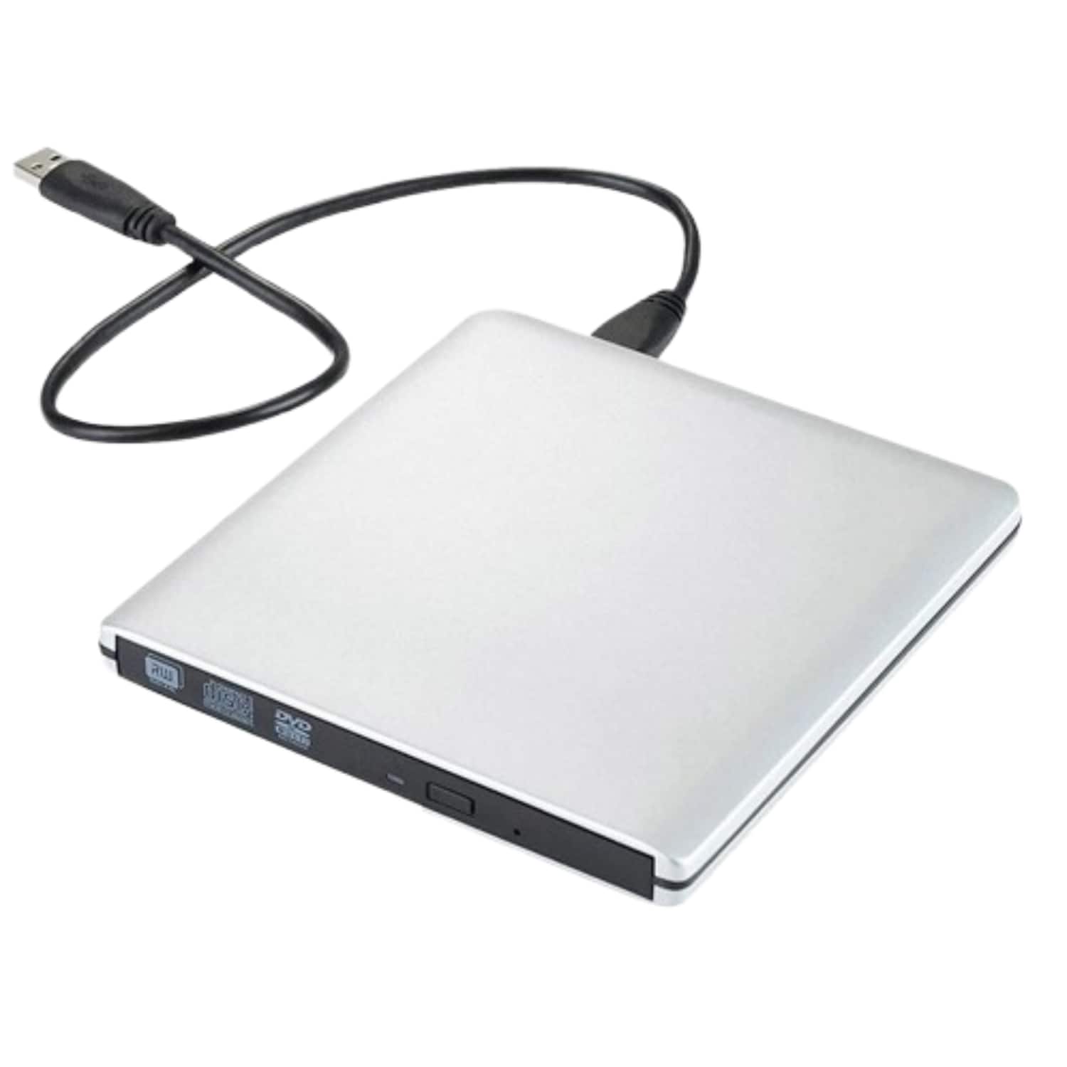Front. Stock Preferred - External DVD Drive USB 3.0 / Type-C – Portable DVD/CD Player - Gray.