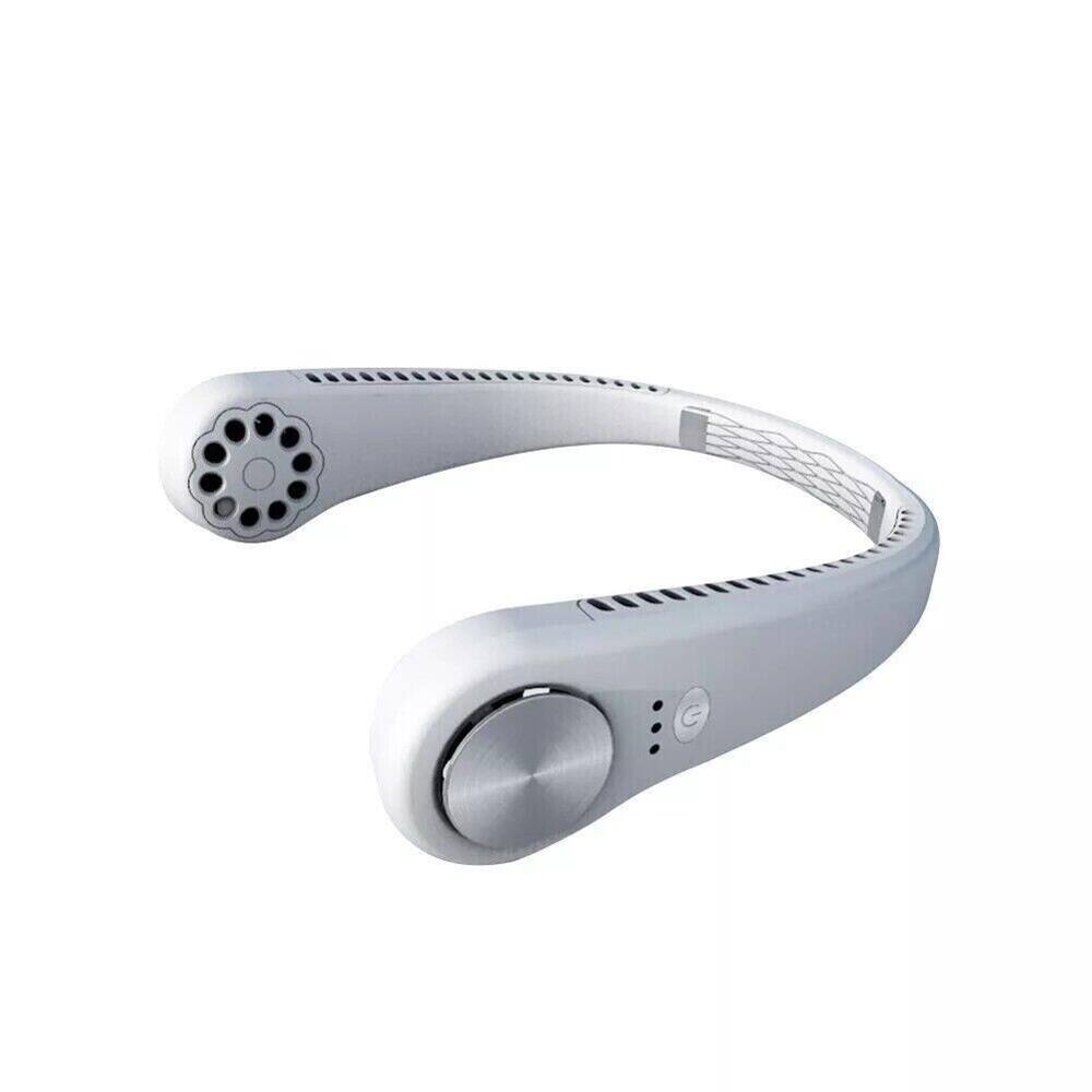 Alt View 6. Loheer - Loheer Portable Neck Fan Bladeless Wearable Personal Cooling Fan USB C Rechargeable Headphone Style Air Cooler.