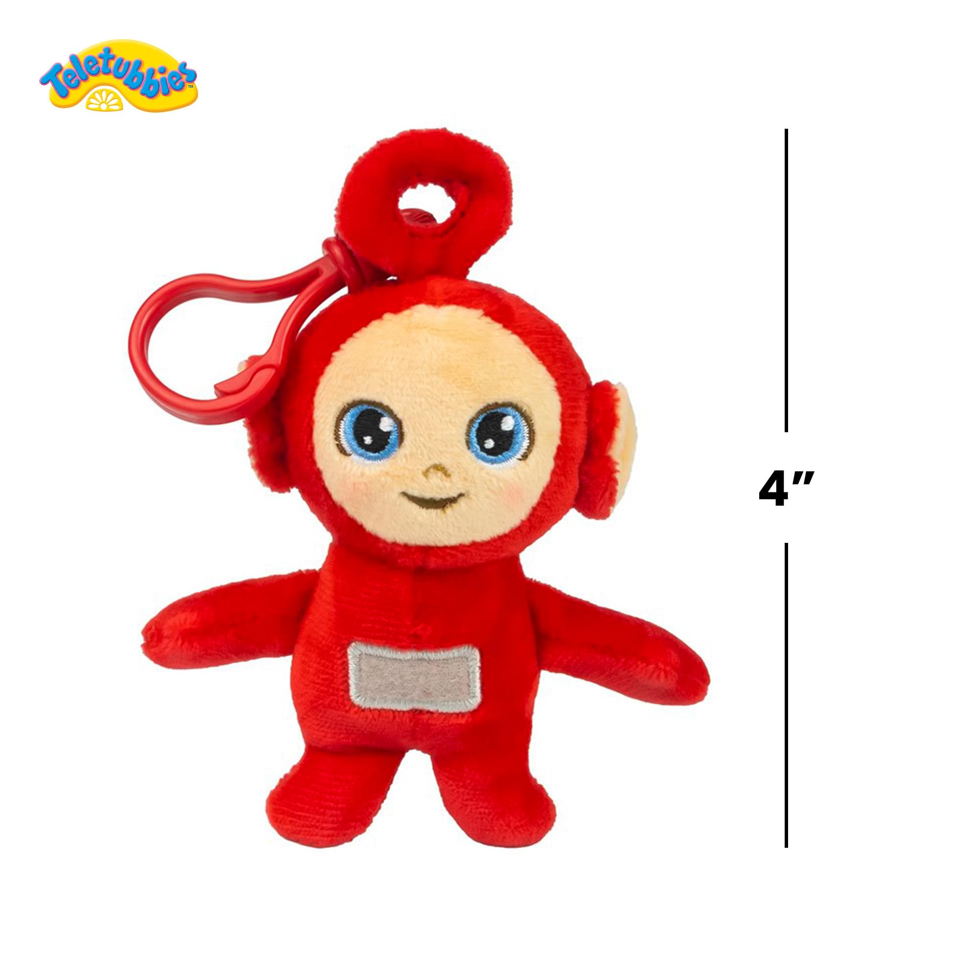 Alt View 1. The Loyal Subjects - Teletubbies 4-Inch Plush Backpack Clip | Po - Red.